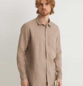 Мужская рубашка MAISON DAVID Артикул 2768716, темно-бежевый