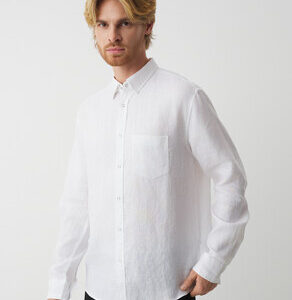 Мужская рубашка MAISON DAVID Артикул 4670907, белый