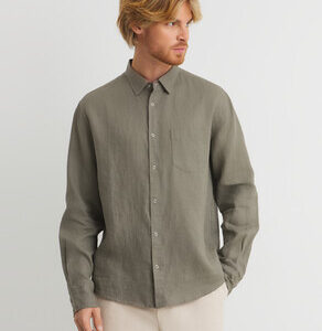 Мужская рубашка MAISON DAVID Артикул 4670939, зелено-серый