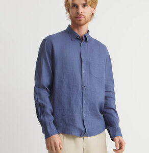 Мужская рубашка MAISON DAVID Артикул 4671019, серовато-синий