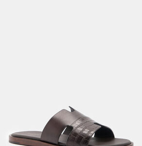 Мужские шлепанцы MAISON DAVID Артикул 4591989, темно-коричневый