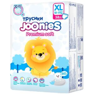 Подгузники Joonies трусики Premium Soft 12-17 кг (38 шт)
