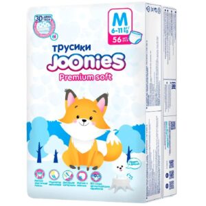 Подгузники Joonies трусики Premium Soft 6-11 кг (56 шт)