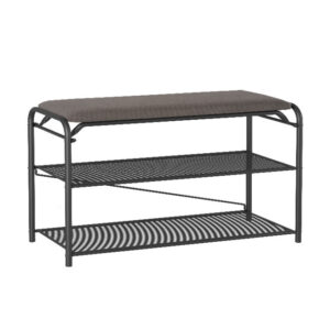 подставка для обуви Гранада 23_НБК с сиденьем 650x300x500мм черная