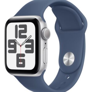 Смарт-часы Apple Watch SE (2nd Gen) 40 mm Silver Aluminum Case with Denim Sport Band