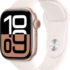 Смарт-часы Apple Watch Series 10 42 mm Rose Gold Aluminum Case with Light Blush Sport Band