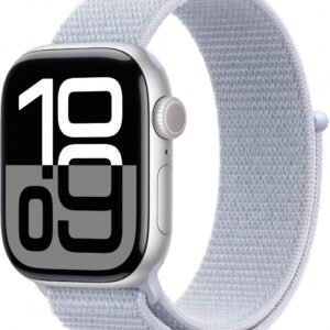 Смарт-часы Apple Watch Series 10 46 mm Silver Aluminum Case with Blue Cloud Sport Loop