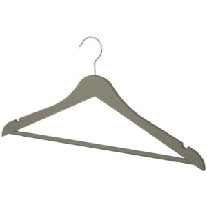 вешалка РЫЖИЙ КОТ 45см универсальная пластик с покрытием soft-touch с выемками серый