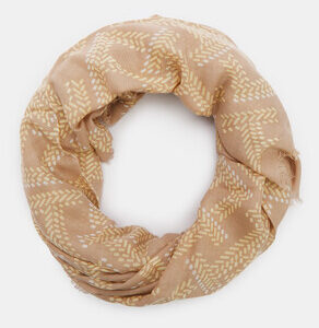 Женский платок 130x130 см. TOMMY HILFIGER TH MONOGRAM SQUARE SCARF 130x130 Артикул 4573080, темно-бежевый