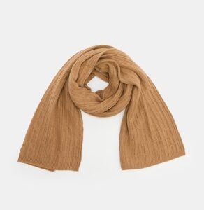 Женский шарф 200х40 см MAISON DAVID camel hair scarf Артикул 3329871, бежевый